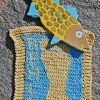Beach Spirit Knit Designs. Footprint in the Sand.