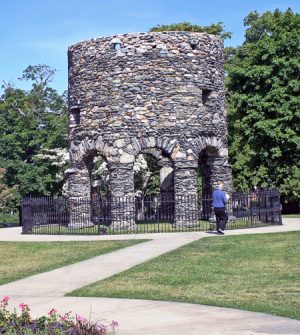 Newport Old Stone Mill, contemporary view.